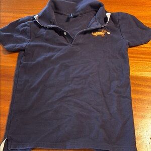 Janie and Jack Navy Polo with Dog Embroidery